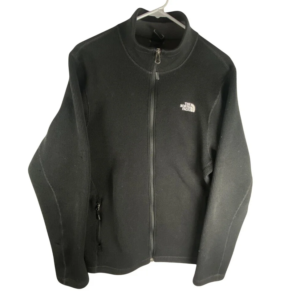 The North Face Jacket Mens Large Black Fleece Lined Full Zip Outdoor A7HL